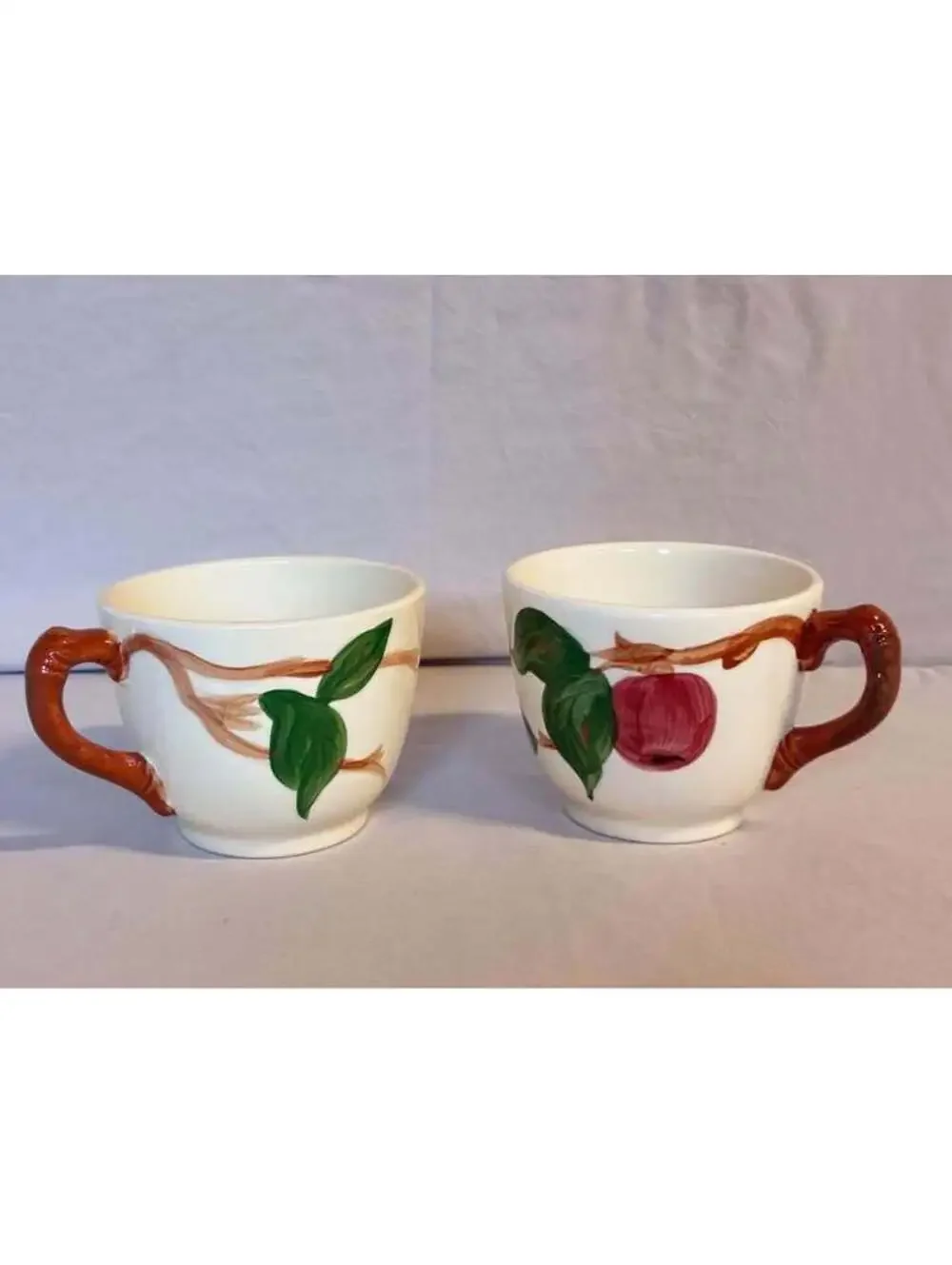 Franciscan Apple Pattern Mugs - Set of 2